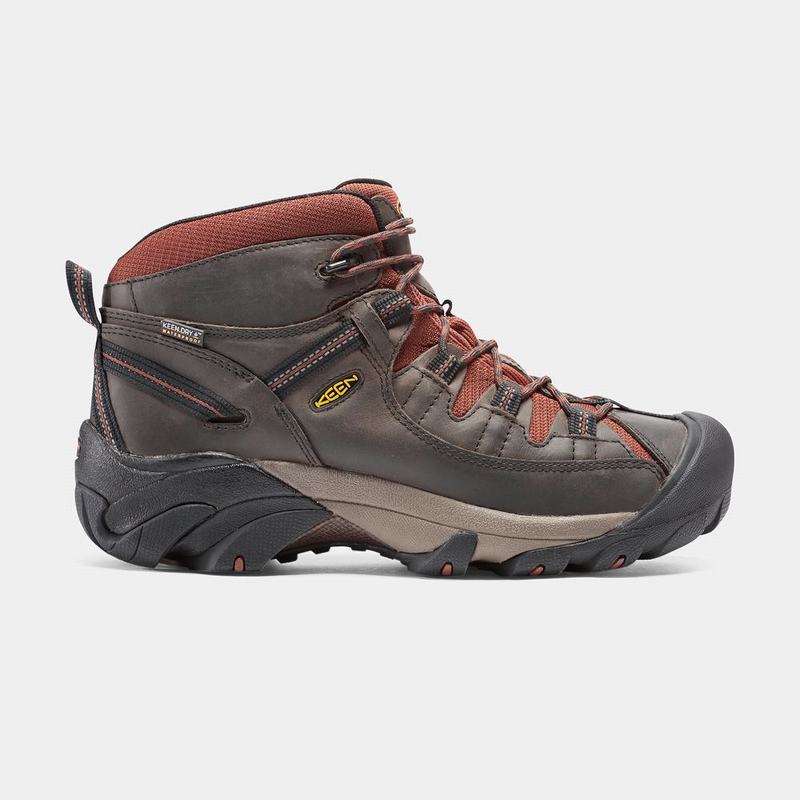 Keen Targhee II Waterproof Mid Mens Hiking Boots Chocolate NZ Sale (1250-ZJKAB)